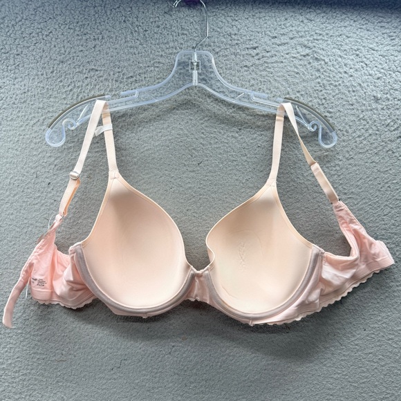 NWT Aerie Real Sunnie Padded Push Up Demi Bra Pale Pink Underwire Size 36D - Picture 9 of 11